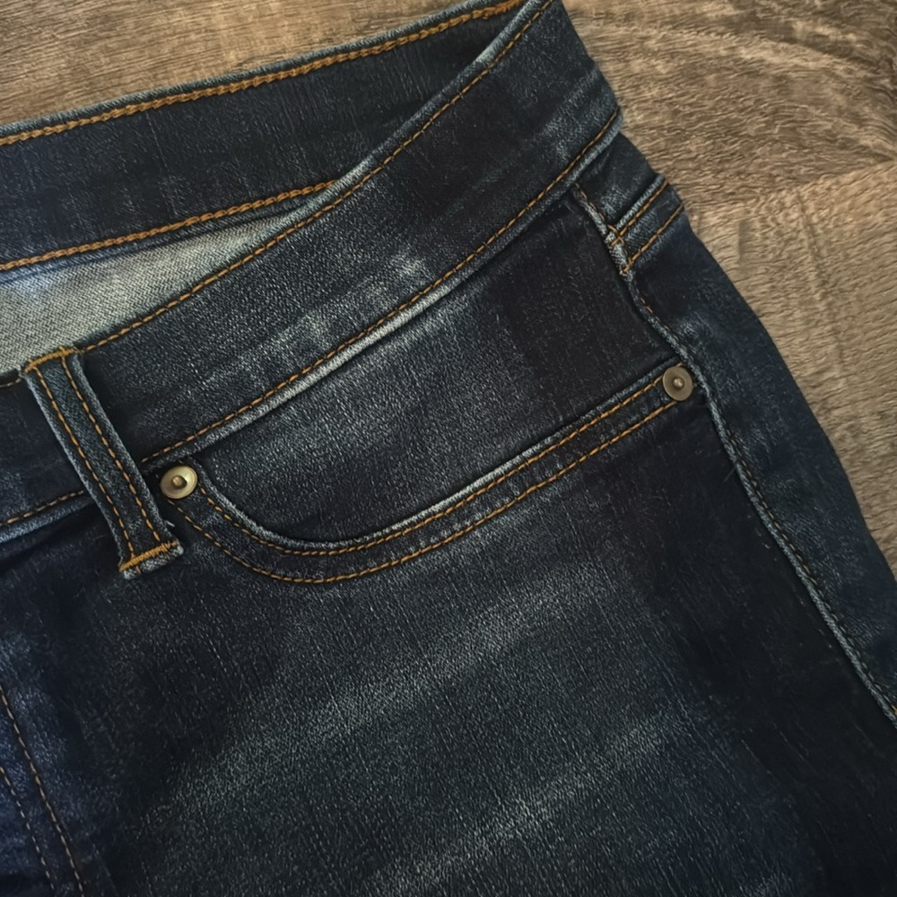 LILA RYAN Solid Blue Ankle Stretch Mid Ride Jeans Size 32 - Picture 5 of 12